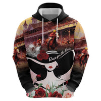 Kentucky Horse Racing Hoodie Derby Girl - Marble Roses