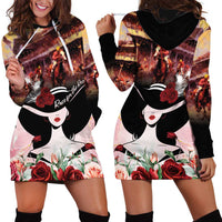 Kentucky Horse Racing Hoodie Dress Derby Girl - Marble Roses