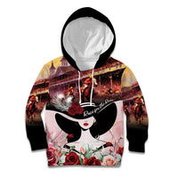 Kentucky Horse Racing Kid Hoodie Derby Girl - Marble Roses