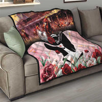 Kentucky Horse Racing Quilt Derby Girl - Marble Roses
