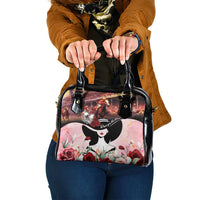 Kentucky Horse Racing Shoulder Handbag Derby Girl - Marble Roses