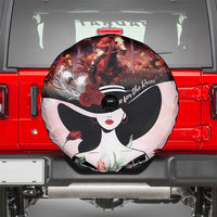 Kentucky Horse Racing Spare Tire Cover Derby Girl - Marble Roses