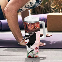 Kentucky Horse Racing Tumbler With Handle Derby Girl - Marble Roses