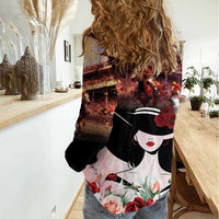 Kentucky Horse Racing Women Casual Shirt Derby Girl - Marble Roses