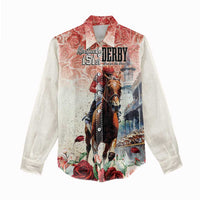 Kentucky Horse Racing Women Casual Shirt 151st Derby Party