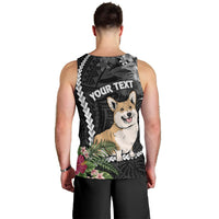 personalised-polynesian-dog-men-tank-top-corgi-mix-tropical-flowers
