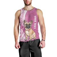 personalised-polynesian-pacific-bulldog-men-tank-top-with-pink-hawaii-tribal-tattoo-patterns