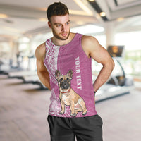 personalised-polynesian-pacific-bulldog-men-tank-top-with-pink-hawaii-tribal-tattoo-patterns