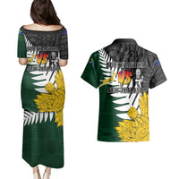 Personalised New Zealand Vs South Africa Rugby Couples Matching Puletasi Dress and Hawaiian Shirt Rivals - Tribal Style LT7 - Wonder Print Shop