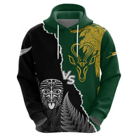 Personalised New Zealand Vs South Africa Rugby Hoodie Rivals Dynamics - Wonder Print Shop