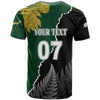 Personalised New Zealand Vs South Africa Rugby T Shirt Rivals Dynamics - Wonder Print Shop