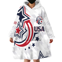 USA Rugby 2024 Custom Wearable Blanket Hoodie GO Eagles Assemble - Wonder Print Shop