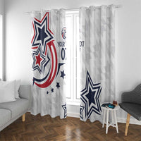USA Rugby 2024 Custom Window Curtain GO Eagles Assemble - Wonder Print Shop