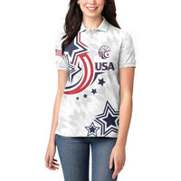 USA Rugby 2024 Custom Women Polo Shirt GO Eagles Assemble - Wonder Print Shop
