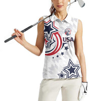 USA Rugby 2024 Custom Women Sleeveless Polo Shirt GO Eagles Assemble - Wonder Print Shop