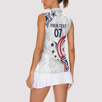 USA Rugby 2024 Custom Women Sleeveless Polo Shirt GO Eagles Assemble - Wonder Print Shop