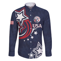 USA Rugby 2024 Custom Family Matching Tank Maxi Dress and Hawaiian Shirt GO Eagles Assemble - Blue Version - Wonder Print Shop