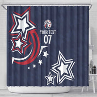 USA Rugby 2024 Custom Shower Curtain GO Eagles Assemble - Blue Version