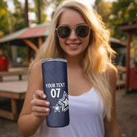 USA Rugby 2024 Custom Skinny Tumbler GO Eagles Assemble - Blue Version - Wonder Print Shop