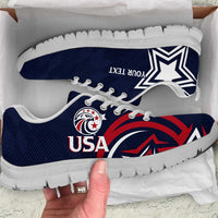 USA Rugby 2024 Custom Sneakers GO Eagles Assemble - Blue Version - Wonder Print Shop