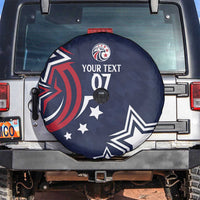 USA Rugby 2024 Custom Spare Tire Cover GO Eagles Assemble - Blue Version - Wonder Print Shop