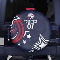 USA Rugby 2024 Custom Spare Tire Cover GO Eagles Assemble - Blue Version - Wonder Print Shop