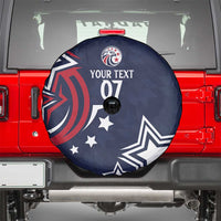 USA Rugby 2024 Custom Spare Tire Cover GO Eagles Assemble - Blue Version - Wonder Print Shop