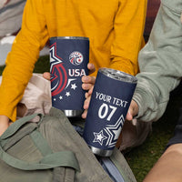 USA Rugby 2024 Custom Tumbler Cup GO Eagles Assemble - Blue Version - Wonder Print Shop