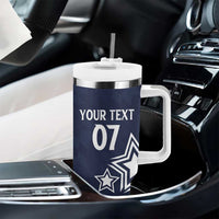 USA Rugby 2024 Custom Tumbler With Handle GO Eagles Assemble - Blue Version - Wonder Print Shop