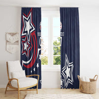 USA Rugby 2024 Custom Window Curtain GO Eagles Assemble - Blue Version - Wonder Print Shop
