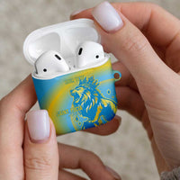 Saint Lucia Cricket Personalized AirPods Case The Roaring King - Wonder Print Shop