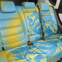 Saint Lucia Cricket Personalized Back Car Seat Cover The Roaring King - Wonder Print Shop