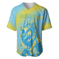 Saint Lucia Cricket Personalized Baseball Jersey The Roaring King - Wonder Print Shop