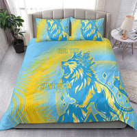 Saint Lucia Cricket Personalized Bedding Set The Roaring King - Wonder Print Shop