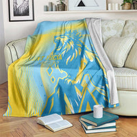 Saint Lucia Cricket Personalized Blanket The Roaring King - Wonder Print Shop