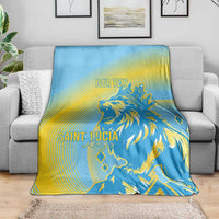 Saint Lucia Cricket Personalized Blanket The Roaring King - Wonder Print Shop