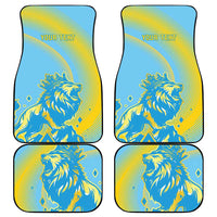 Saint Lucia Cricket Personalized Car Mats The Roaring King - Wonder Print Shop