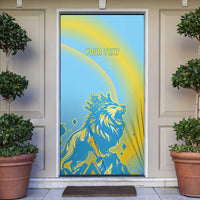 Saint Lucia Cricket Personalized Door Cover The Roaring King - Wonder Print Shop