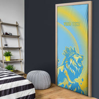 Saint Lucia Cricket Personalized Door Cover The Roaring King - Wonder Print Shop