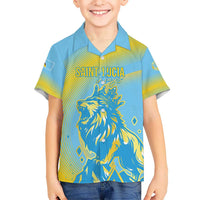 Saint Lucia Cricket Personalized Kid Hawaiian Shirt The Roaring King - Wonder Print Shop