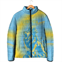 Saint Lucia Cricket Personalized Padded Jacket The Roaring King - Wonder Print Shop