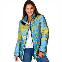 Saint Lucia Cricket Personalized Padded Jacket The Roaring King - Wonder Print Shop