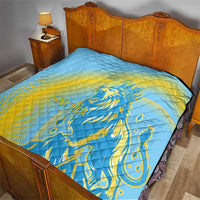 Saint Lucia Cricket Personalized Quilt The Roaring King - Wonder Print Shop