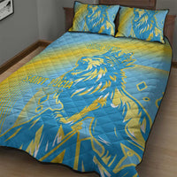 Saint Lucia Cricket Personalized Quilt Bed Set The Roaring King - Wonder Print Shop