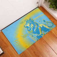 Saint Lucia Cricket Personalized Rubber Doormat The Roaring King - Wonder Print Shop