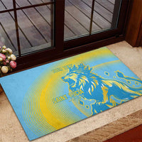 Saint Lucia Cricket Personalized Rubber Doormat The Roaring King - Wonder Print Shop