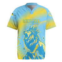 Saint Lucia Cricket Personalized Rugby Jersey The Roaring King - Wonder Print Shop