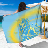 Saint Lucia Cricket Personalized Sarong The Roaring King - Wonder Print Shop