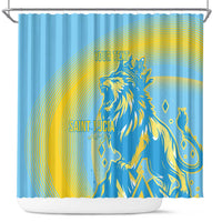 Saint Lucia Cricket Personalized Shower Curtain The Roaring King - Wonder Print Shop