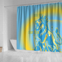 Saint Lucia Cricket Personalized Shower Curtain The Roaring King - Wonder Print Shop
